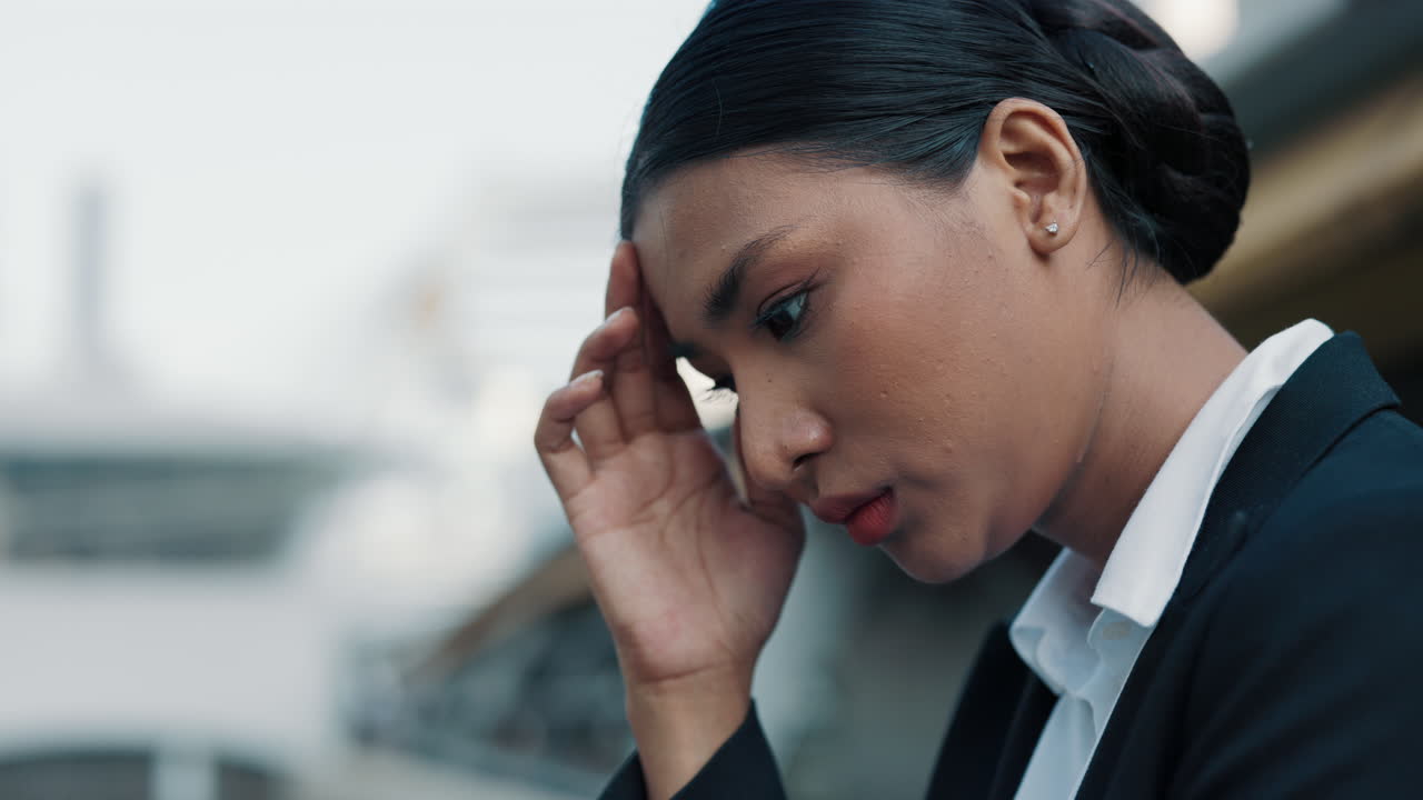 스트레스를 받는 사업가