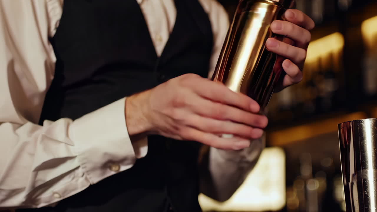 Il barista prepara un cocktail