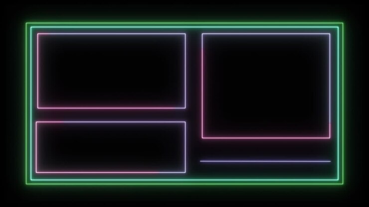 neon glow color moving seamless art background abstract motion screen 4k