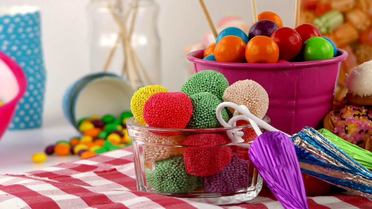 caramelo dulce gelatina y delicioso postre de azúcar