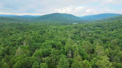 Imágenes-Aéreas-De-Drones-Del-Horario-De-Verano-En-Las-Montañas-Catskill-En-El-Valle-Hudson-De-Nueva-York