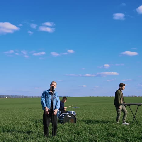 music performance on field