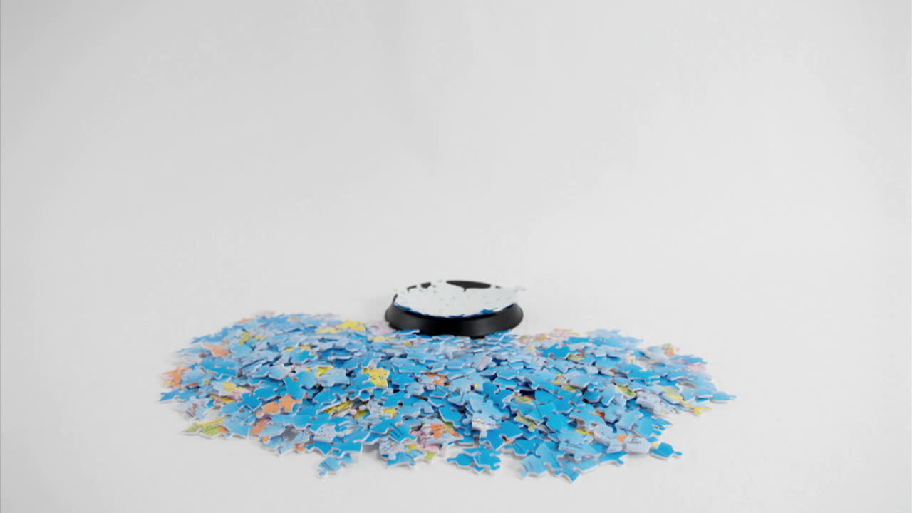 지구본 모양의 퍼즐이 분해 1