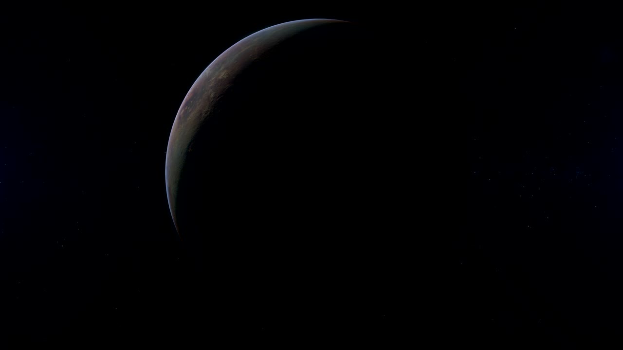 el planeta venus realista girando en el espacio profundo. fondo digital de bucle sin fisuras.