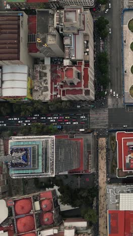 Aerial-view-of-the-historic-center-of-Mexico-City-in-vertical-mode