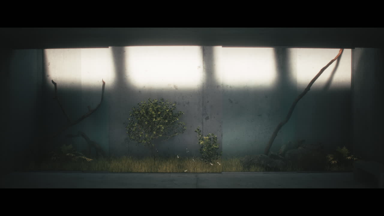 Modern Minimalist Interior with Plants