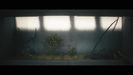 modern minimalist interior with plants