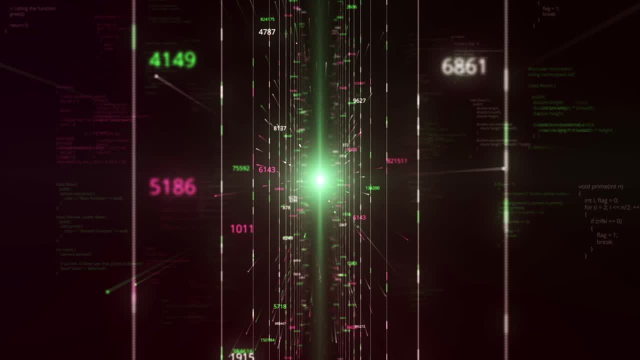 Abstract Digital Code Visualization