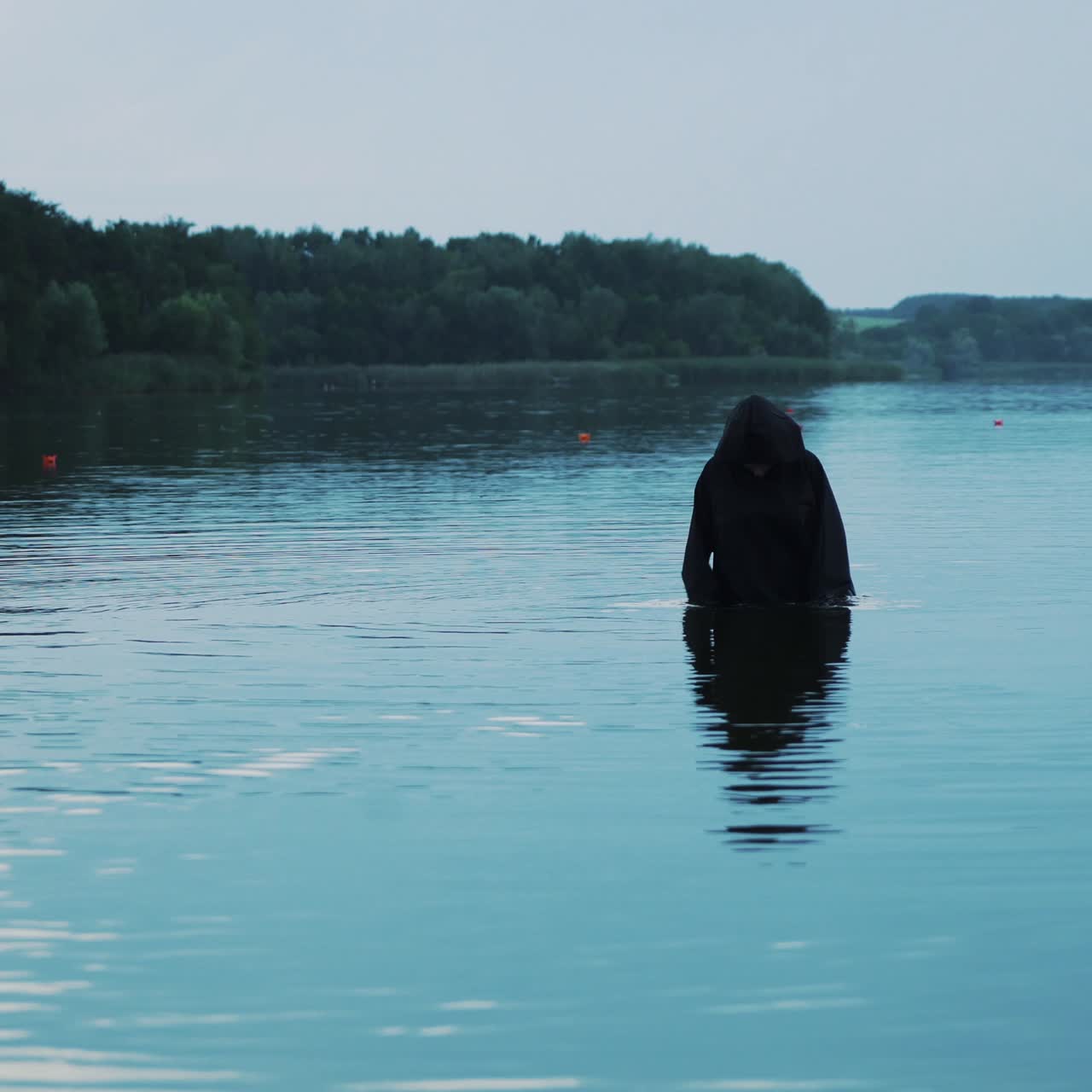 Evil ghost in the water. Halloween costume