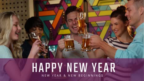 Friends-toasting-beer-glasses-on-New-Year-eve-4k