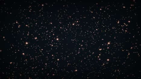 4k 3d seamless loop of traveling to shinny glittering stars filed on black background. graphic motion overlay effect loop with galaxy sky twinkling light in the space animation. galaxy exploration.