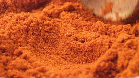 mixing spices in a pan