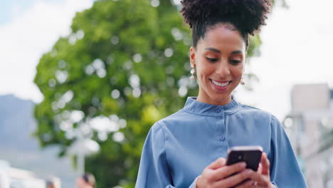 Phone, communication and a business black woman