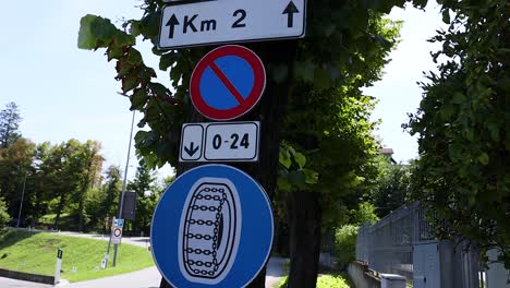 various road signs along sp 163