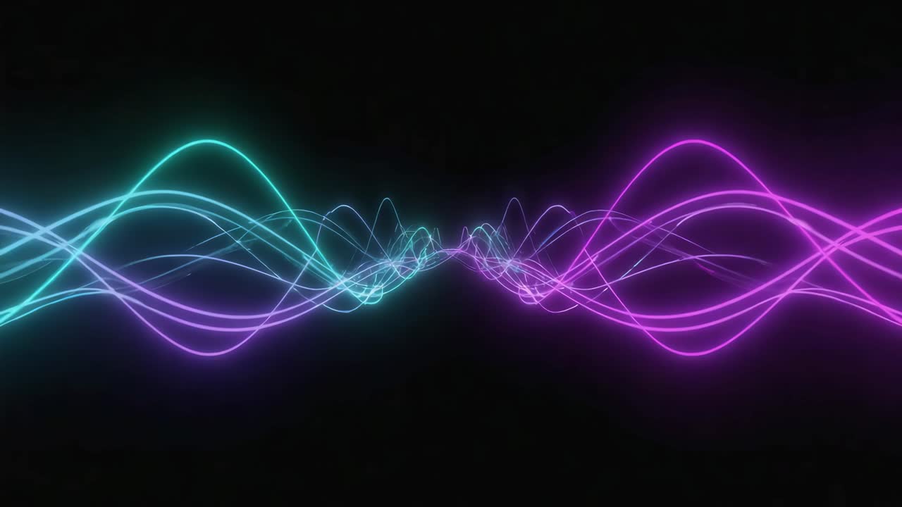 Abstract Neon Energy Waves