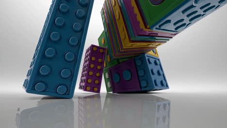 abstract lego blocks