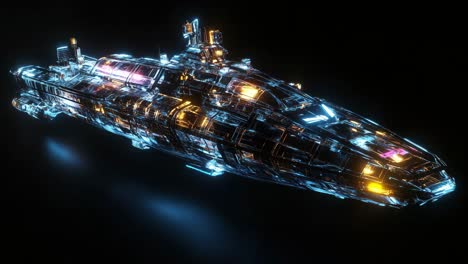 diseño futurista de naves espaciales