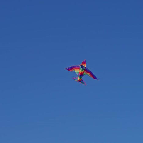bright kite flying in sky