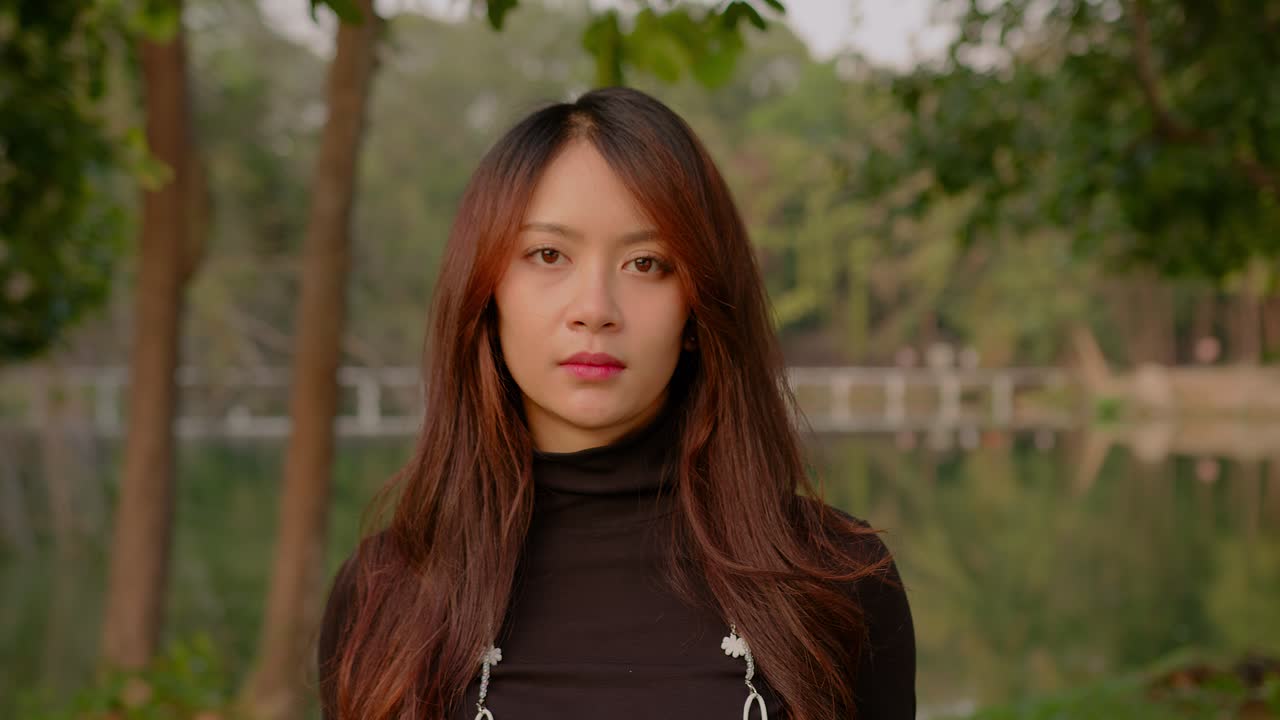 공원에 있는 여자