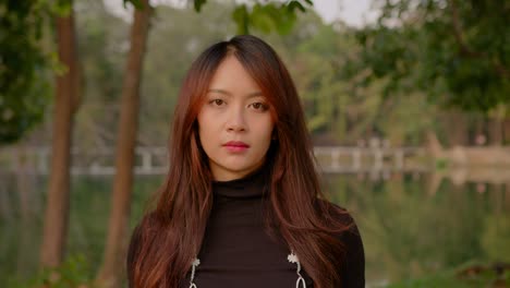 woman in a park
