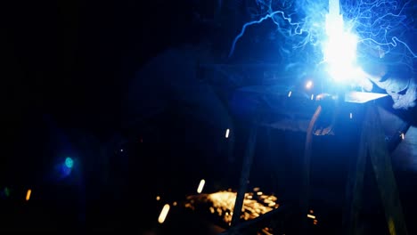 welder welding a metal