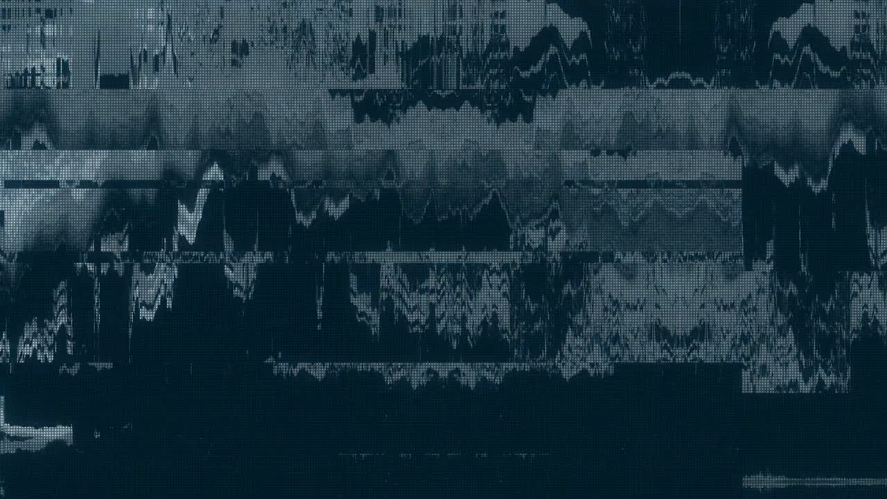diseño único abstracto animación digital ruido de píxeles error de fallo daño de video