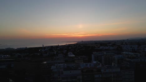 beautiful twilight on a seaside landscape