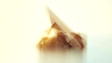 arte abstracto tecnología 3d triángulos poligonales geométricos animación video bucle de fondo