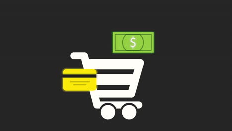 carrito de compras con opciones de pago