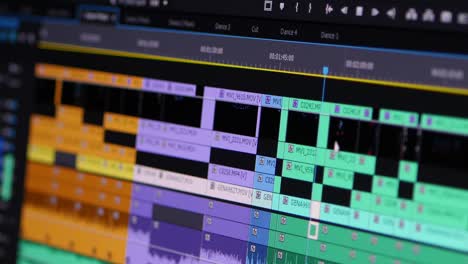 interfaz de software de edición de video