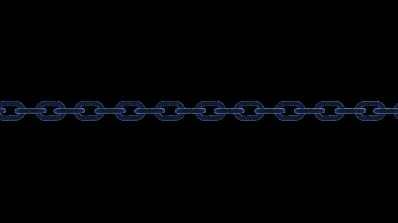 홀로그램 블록 체인 링크 기술 루프 애니메이션