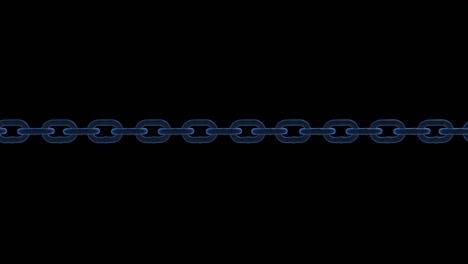 hologram block chain link technology loop animation