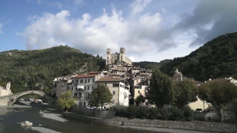 picturesque mountain village in europe