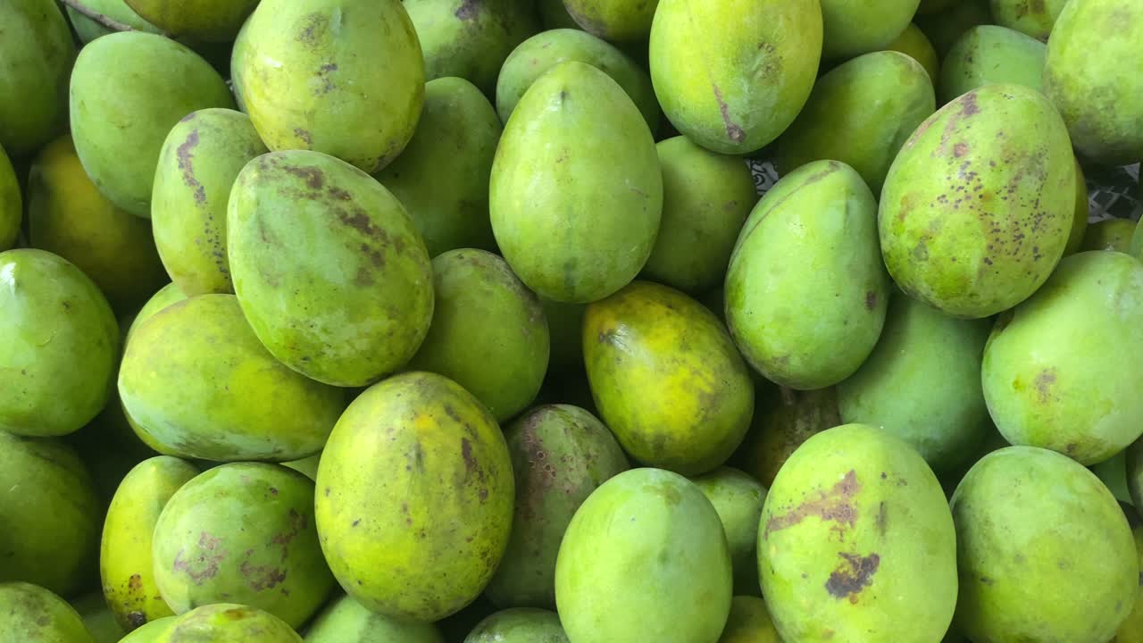 video de primer plano de la fruta del mango