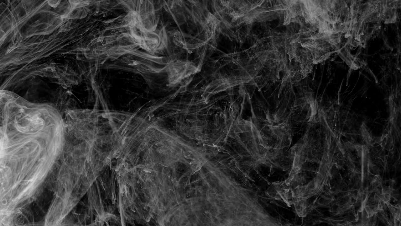 Transizione Fumo Inchiostro - Animazione di transizione che ricorda inchiostro o fumo. Astrazione in bianco e nero a forma di fumo.