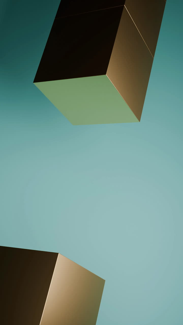 Abstract Metallic Cubes