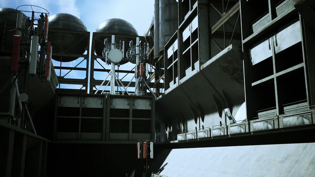 미래의 산업 건물