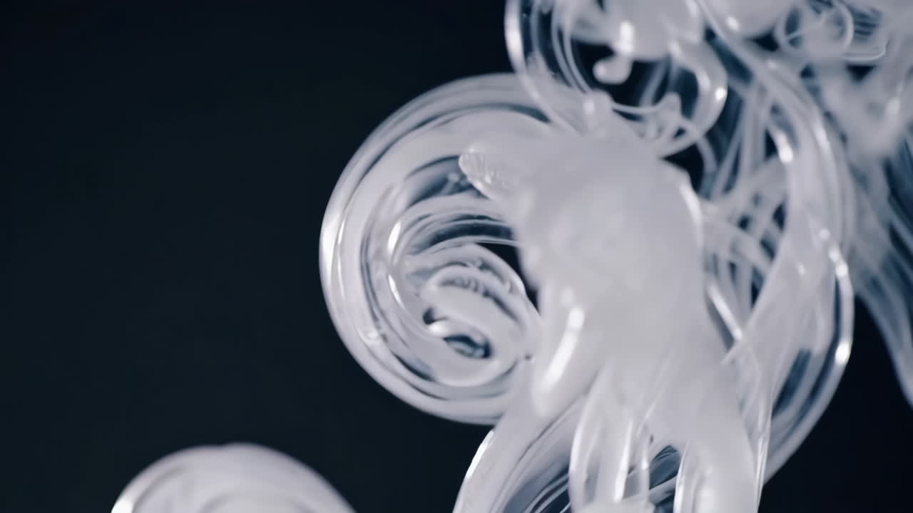 Abstract White Smoke Swirls