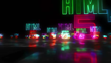 animación de hiperespacio con bucle abstracto de símbolos html5