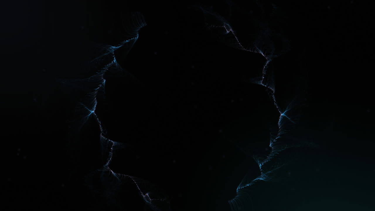 animación de la explosión de rastros de luz púrpura sobre fondo negro