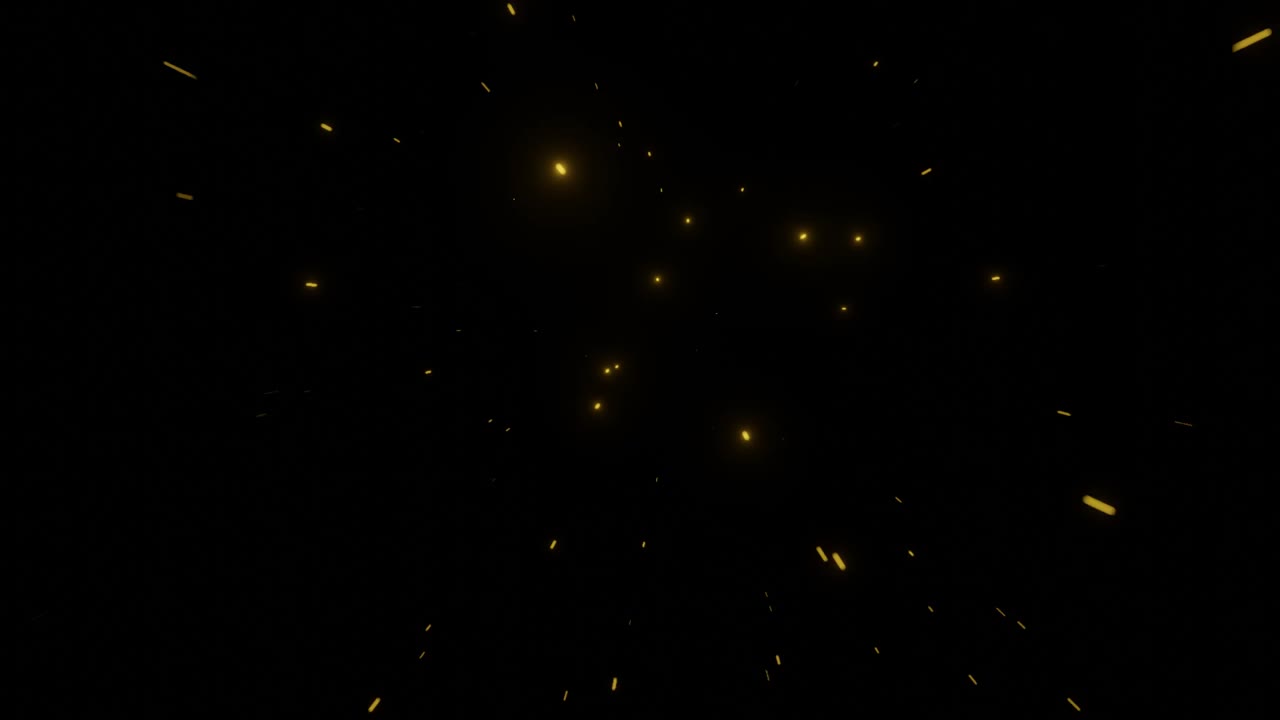 Gold star space. Motion effect. Star Background