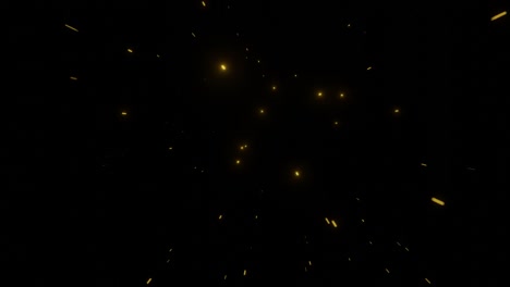 espacio de estrella dorada. efecto de movimiento. fondo estrella