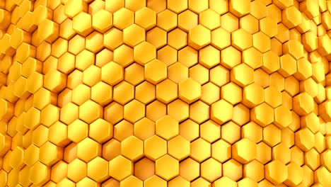 el fondo de los hexágonos