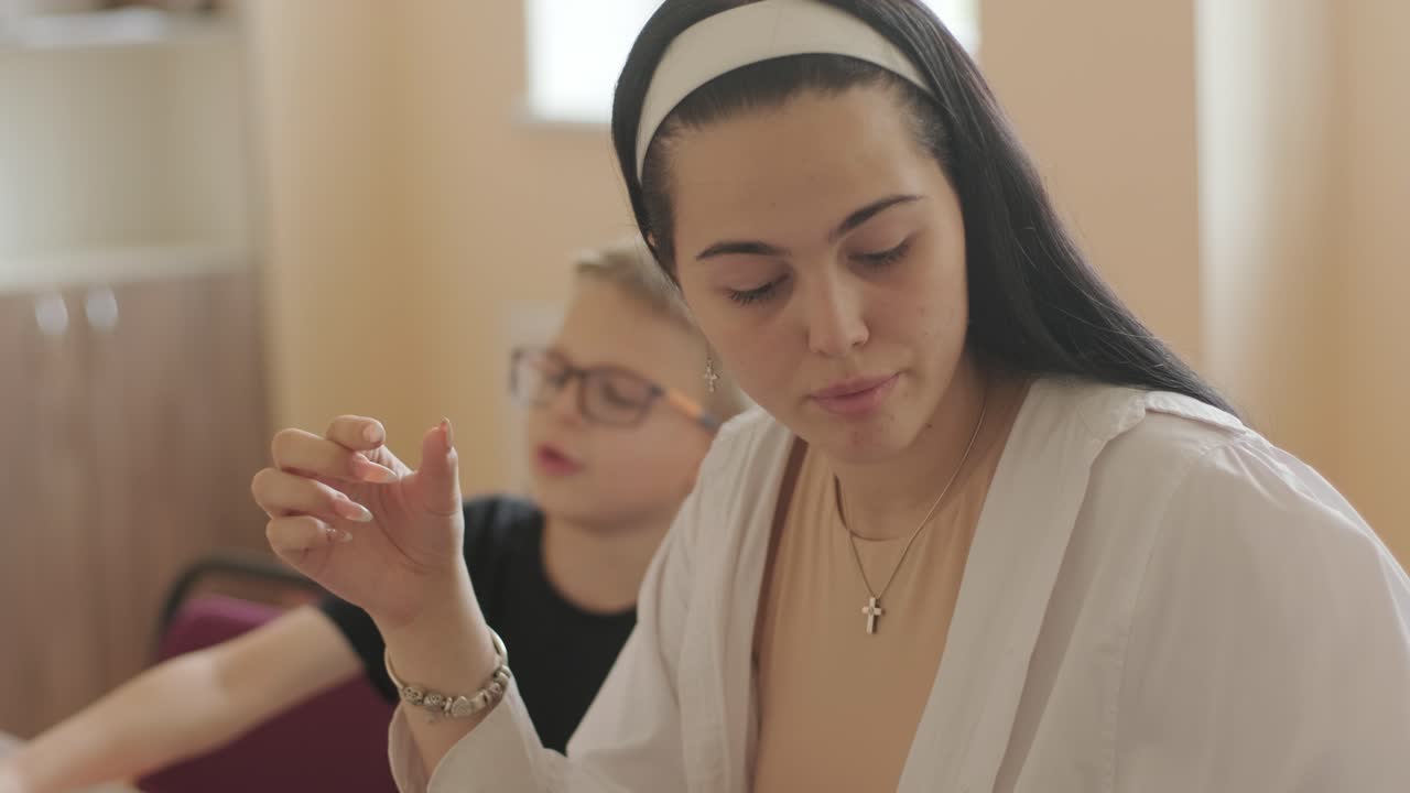 lección de inglés para niños en edad preescolar