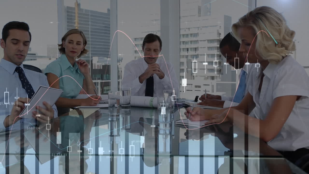 Business people having a meeting