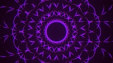 patrón de espiral púrpura diseño de círculo intrincado con centro oscuro