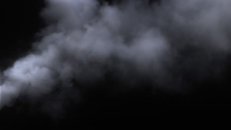 atmospheric smoke vfx element. haze background. abstract smoke cloud. smoke in slow motion on black background.