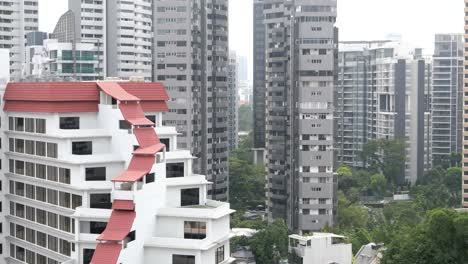 cityscape of singapore's high-rise residential buildings