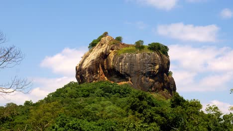 view on pinnawala mountain in sri lanka