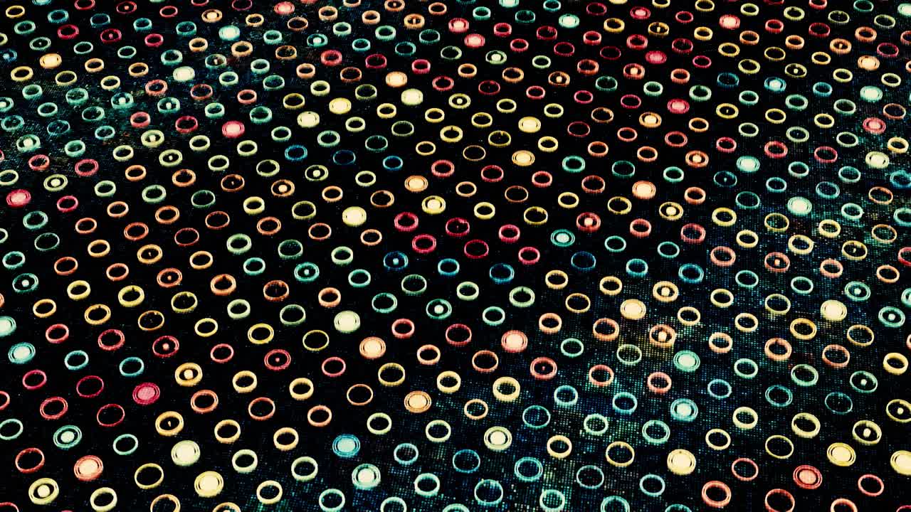 Abstract Geometric Pattern of Colorful Circles